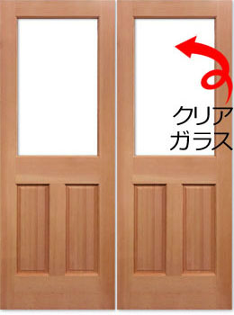 外部ドア・木製建具|シンプソン 144-44 x 2【ダブルドア】3サイズあり 平日15時までの決済で翌営業日出荷